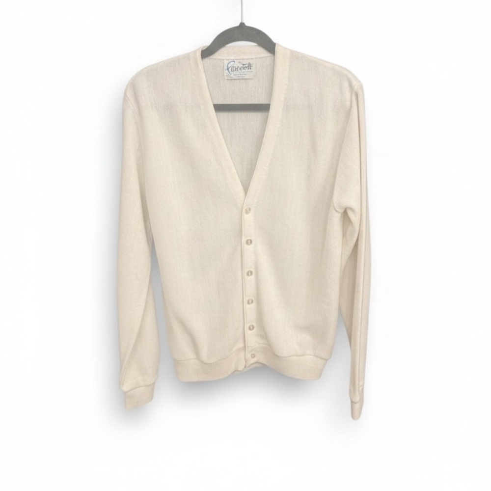 Vintage Ferranti California Button-Up Cardigan in Off White